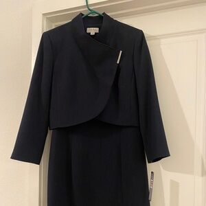 Tahari Navy Suit Dress - Gorgeous